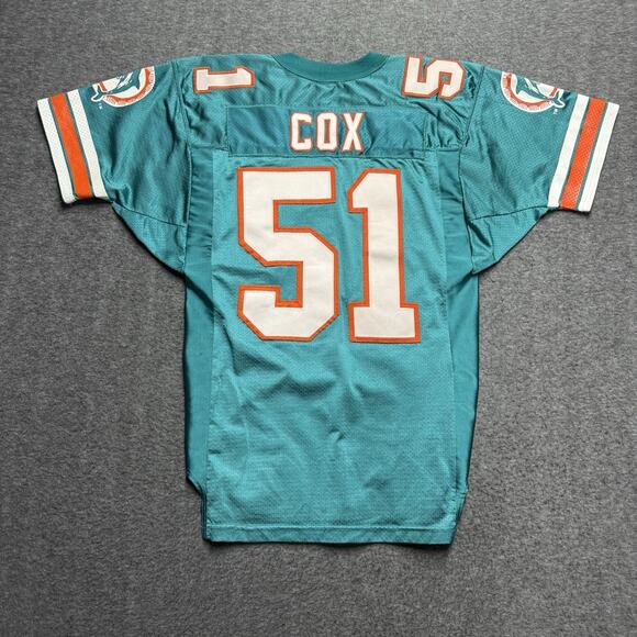Wilson Other - Vintage Miami Dolphins #51 Bryan Cox Away Jersey 44 Authentic Pro-Line Wilson